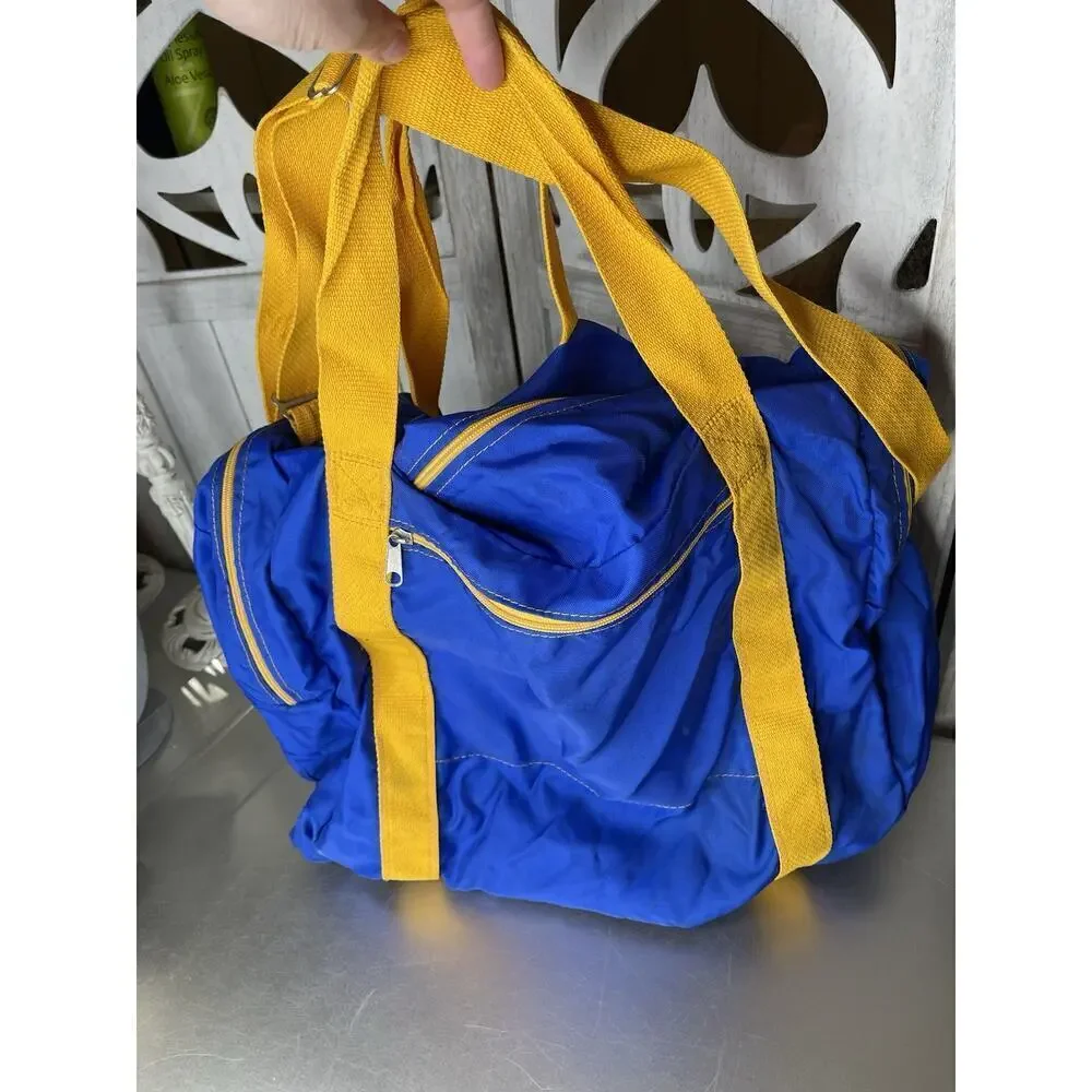 Vintage California All Stars Equipment Duffle Blue Team Bag by Triple M Bag Co.